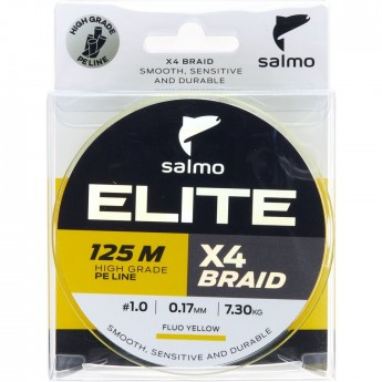 Леска плетёная SALMO ELITE х4 BRAID Dark Gray 125/008 4951-017 Леска плетёная SALMO ELITE х4 BRAID Dark Gray 125/008 4951-017